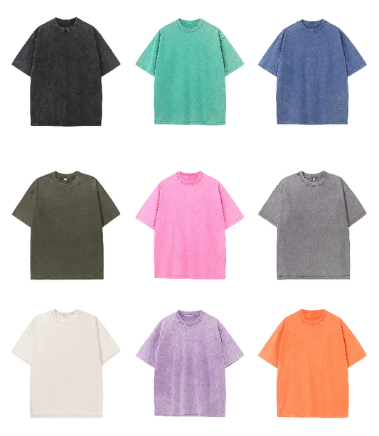 230GSM Vintage Snow Washed Tee