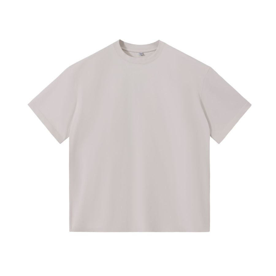 240GSM Women Pigment Dye Washed Cropped Tee - White - Front View