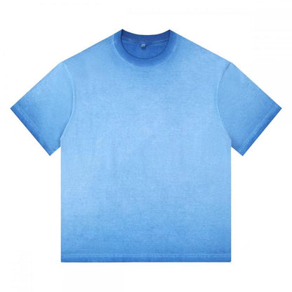 240GSM Women Distressed Dual-color Washed Cropped Tee