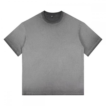 240GSM Women Distressed Dual-color Washed Cropped Tee