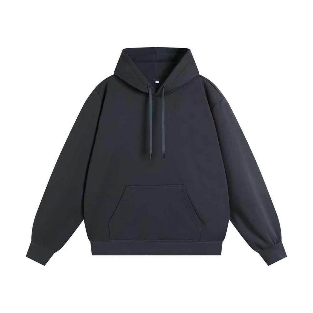 300GSM Solid Color Hoodie - Dark Gray - Front View