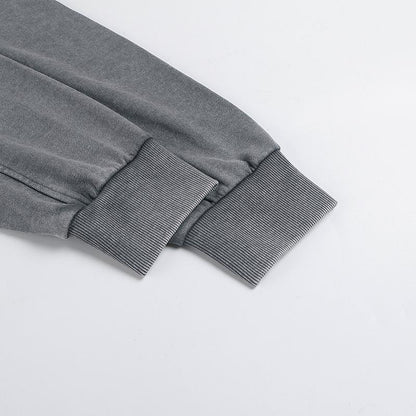 350GSM Oversized Vintage Washed Pullover Hoodie