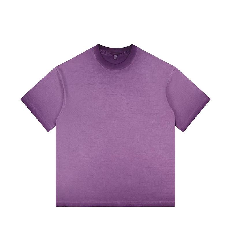 230GSM Ombre Washed Tee - Purple - Front View