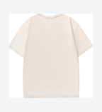 200GSM Vintage Snow Washed Tee - Almond - Back View
