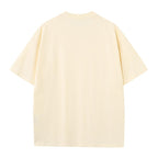 230GSM Solid Color Tee - Almond - Back View