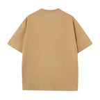 230GSM Solid Color Tee - Khaki - Back View