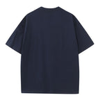 230GSM Solid Color Tee - Dark Blue - Back View