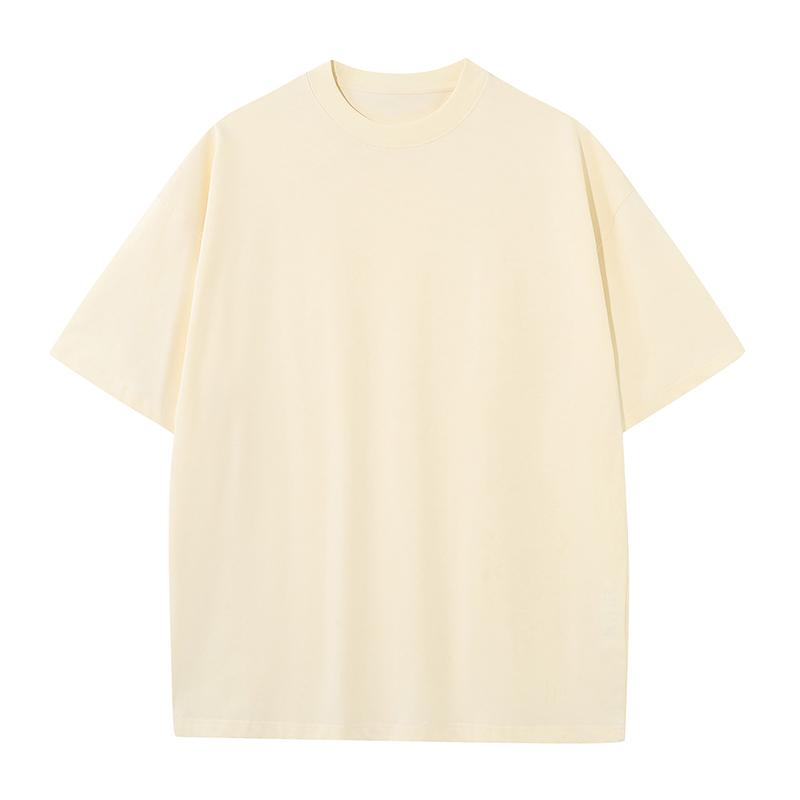 270GSM Solid Color Tee - Almond - Front View
