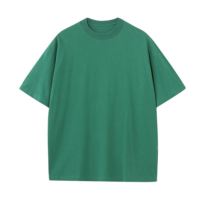 270GSM Solid Color Tee - Forest Green - Front View