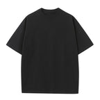 230GSM Solid Color Tee - Black - Front View
