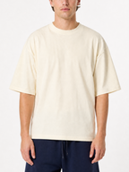 230GSM Solid Color Tee - Almond - Model View