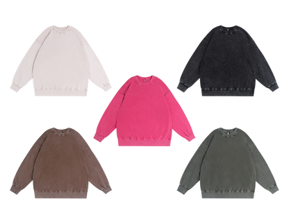 350GSM Oversized Vintage Crewneck Sweatshirt Midweight