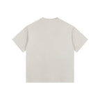 260GSM Pigment Dye Washed Tee - Almond - Back View