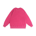 350GSM Snow Washed Crewneck Sweatshirt Midweight - Ankara Red - Front View
