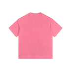 260GSM Pigment Dye Washed Tee - Juicy Red - Back View