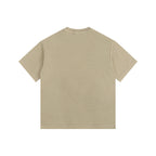 260GSM Pigment Dye Washed Tee - Khaki - Back View