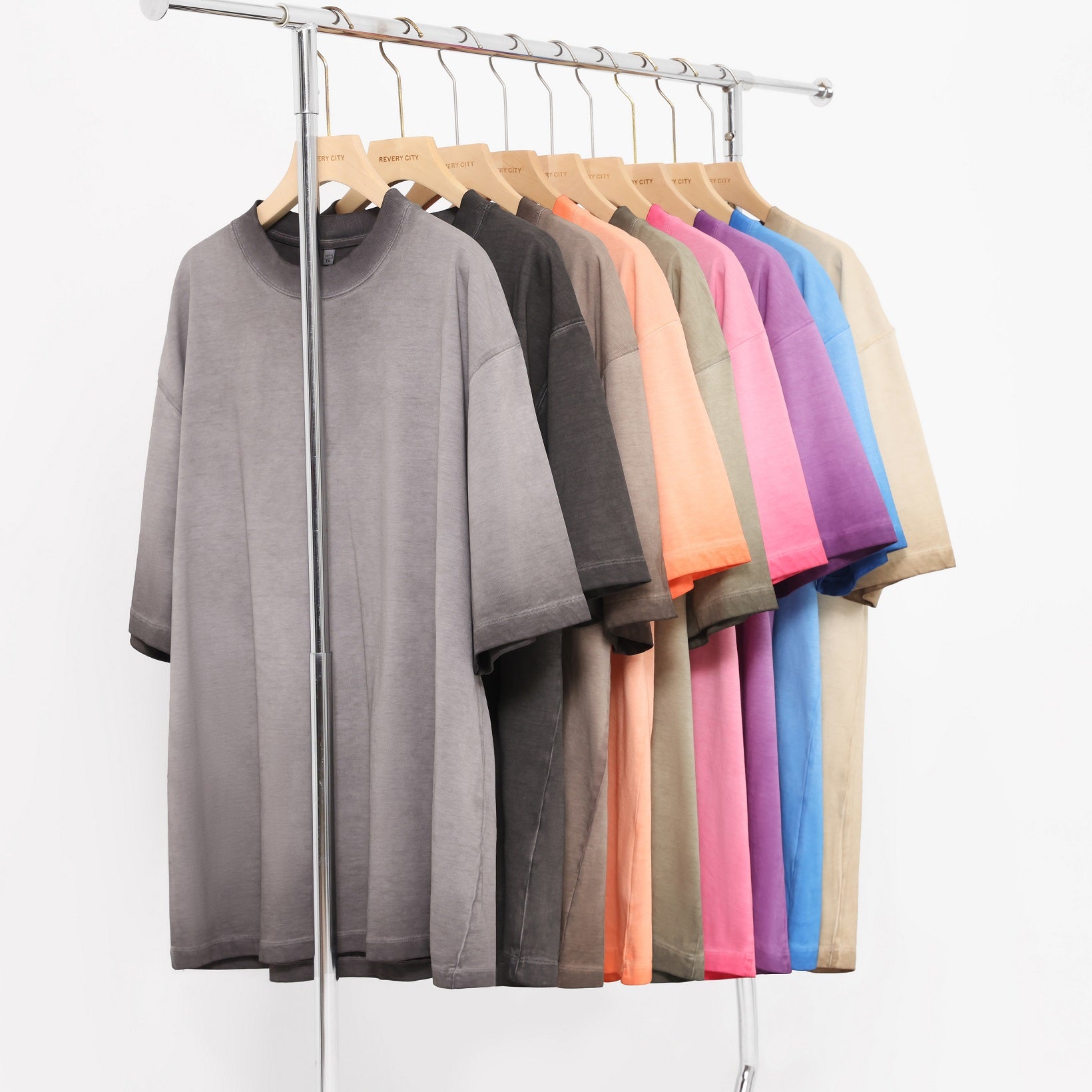 230GSM Ombre Washed Tee - Available Color Options