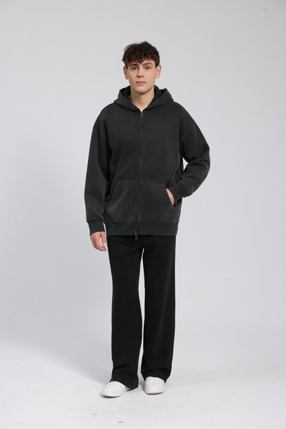 380GSM Zip Up Fleece Hoodie