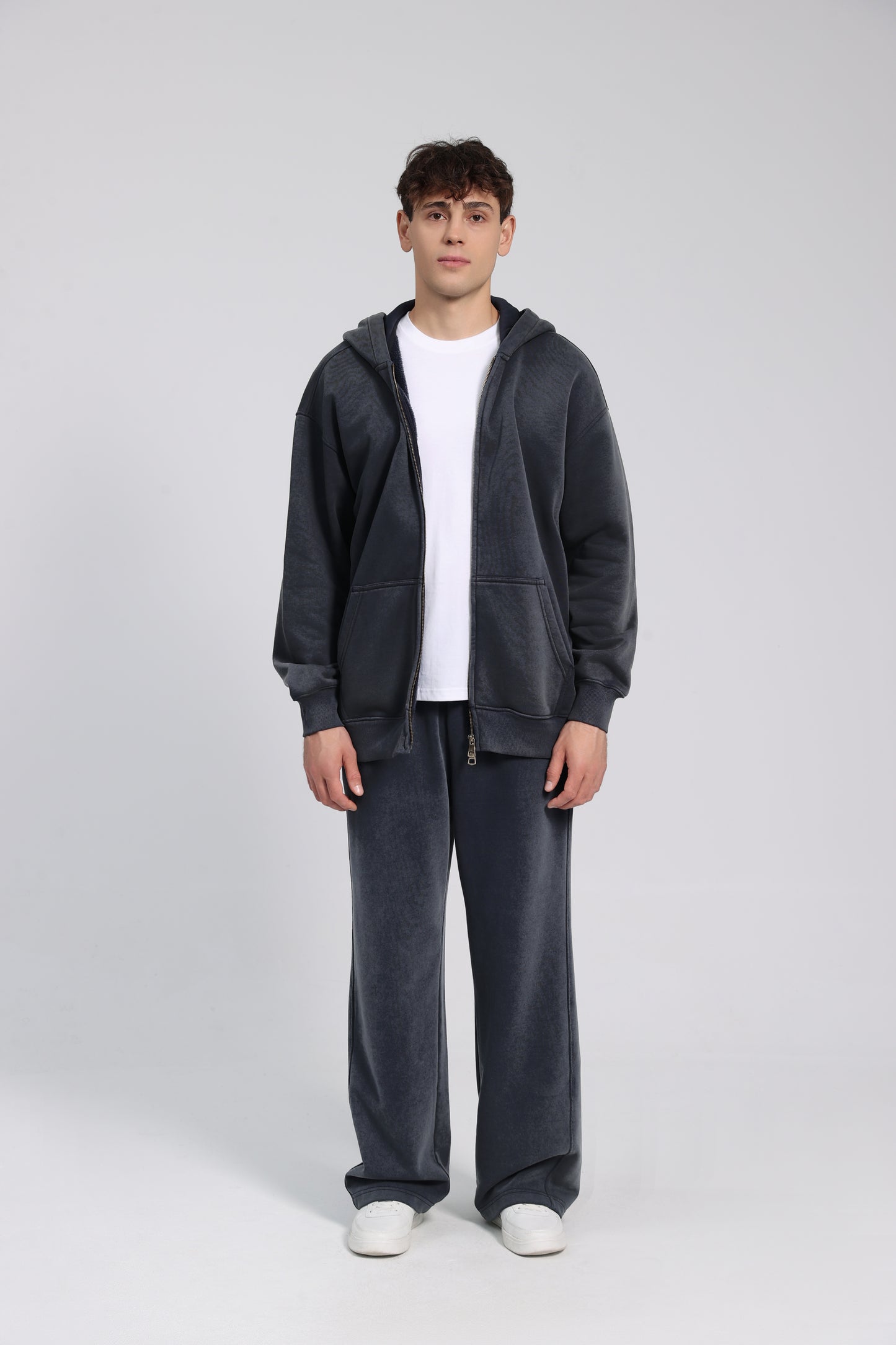 380GSM Zip Up Fleece Hoodie