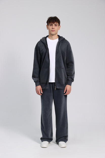 380GSM Zip Up Fleece Hoodie