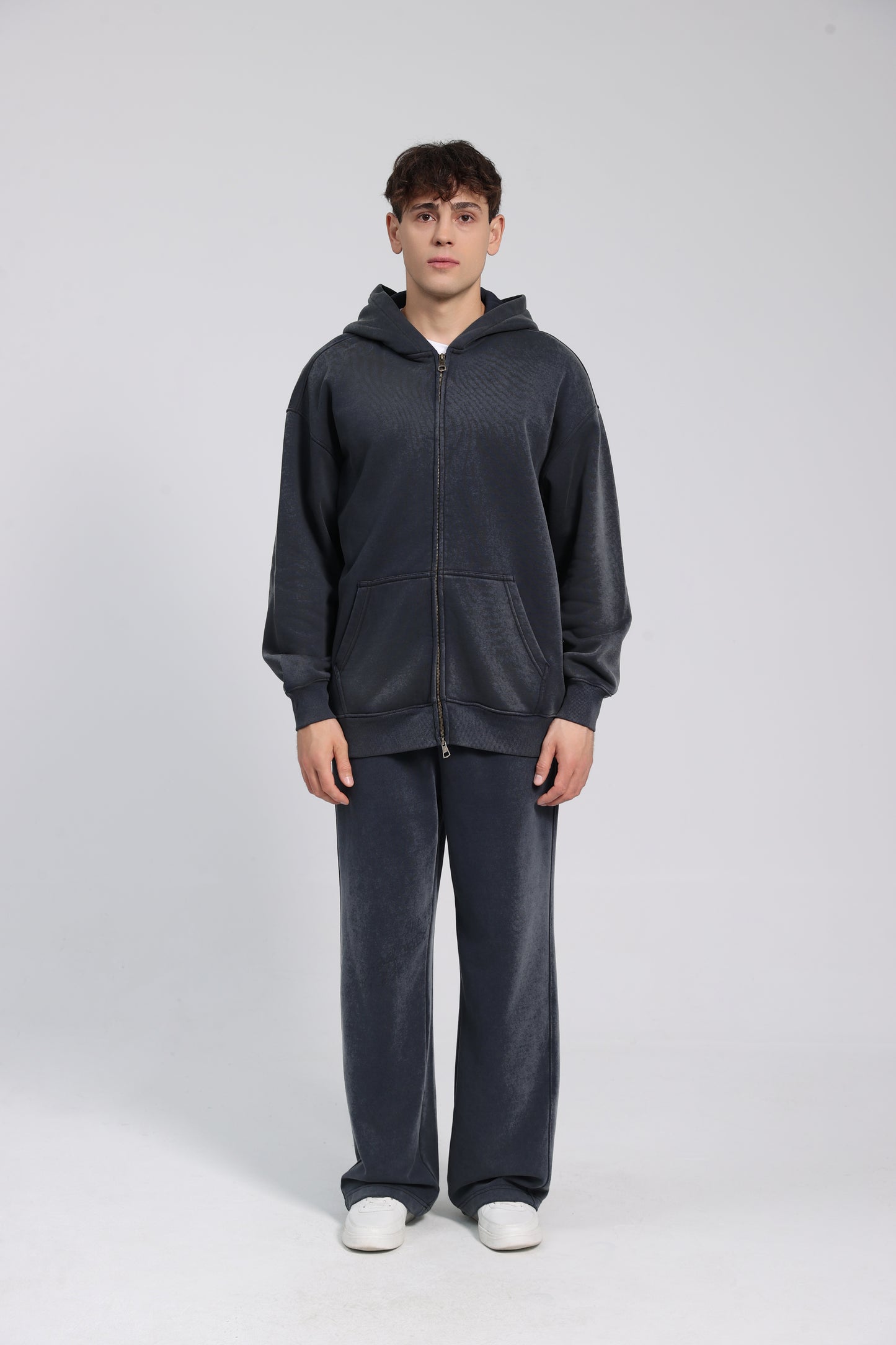 380GSM Zip Up Fleece Hoodie