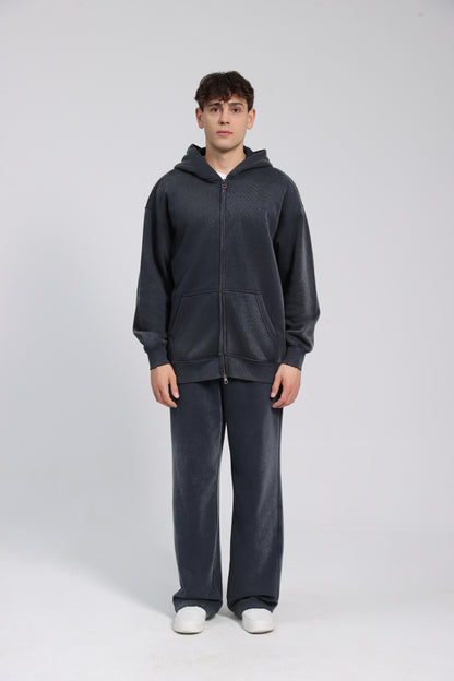 380GSM Zip Up Fleece Hoodie