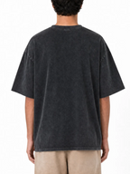 270GSM Vintage Snow Washed Tee - Black - Model View