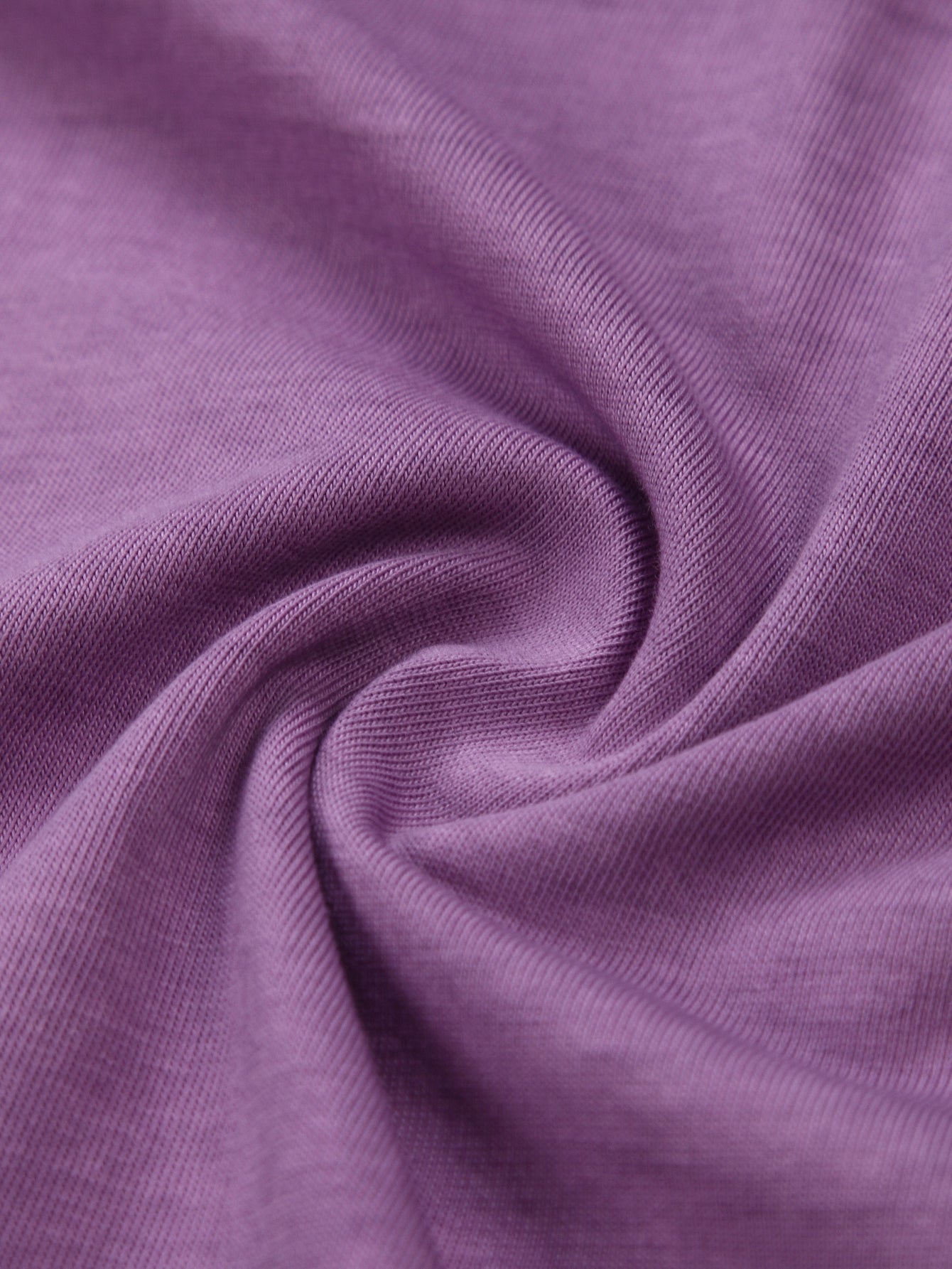 230GSM Ombre Washed Tee - Purple Fabric, Stitching and Construction - Detail View