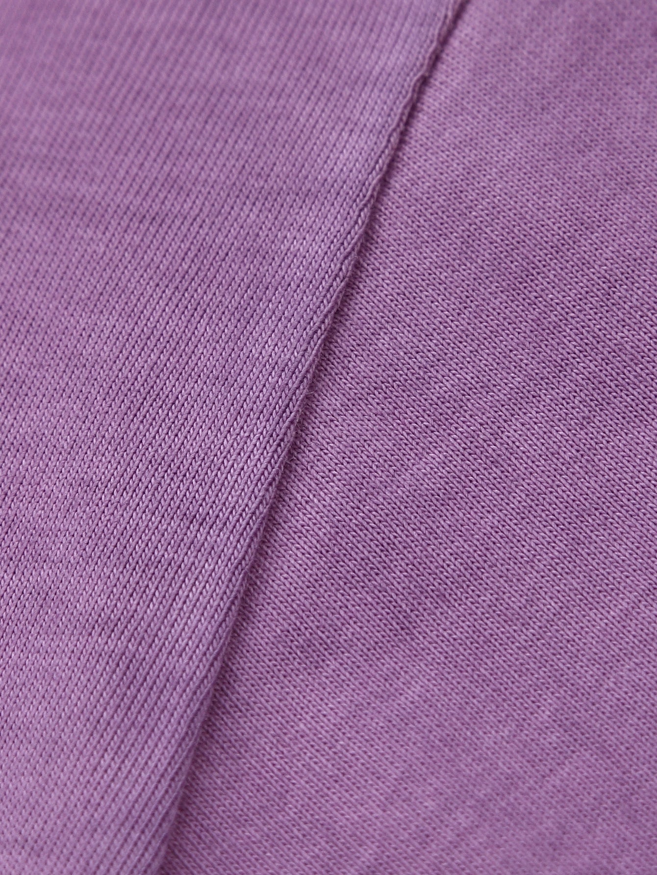 230GSM Ombre Washed Tee - Purple Fabric, Stitching and Construction - Detail View