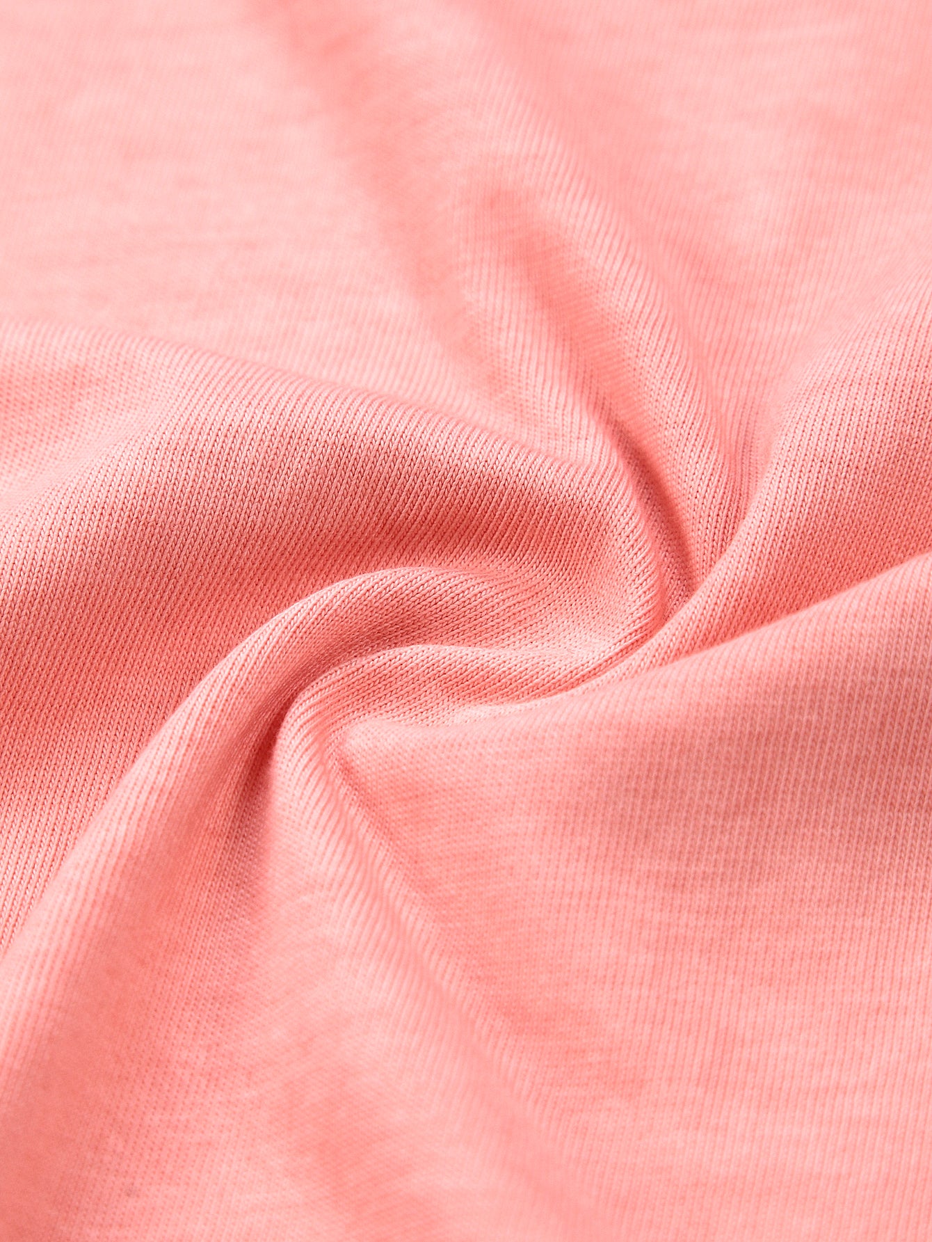 230GSM Ombre Washed Tee - Orange Fabric, Stitching and Construction - Detail View