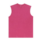 200GSM Vintage Snow Washed Sleeveless Tee - Product Detail View