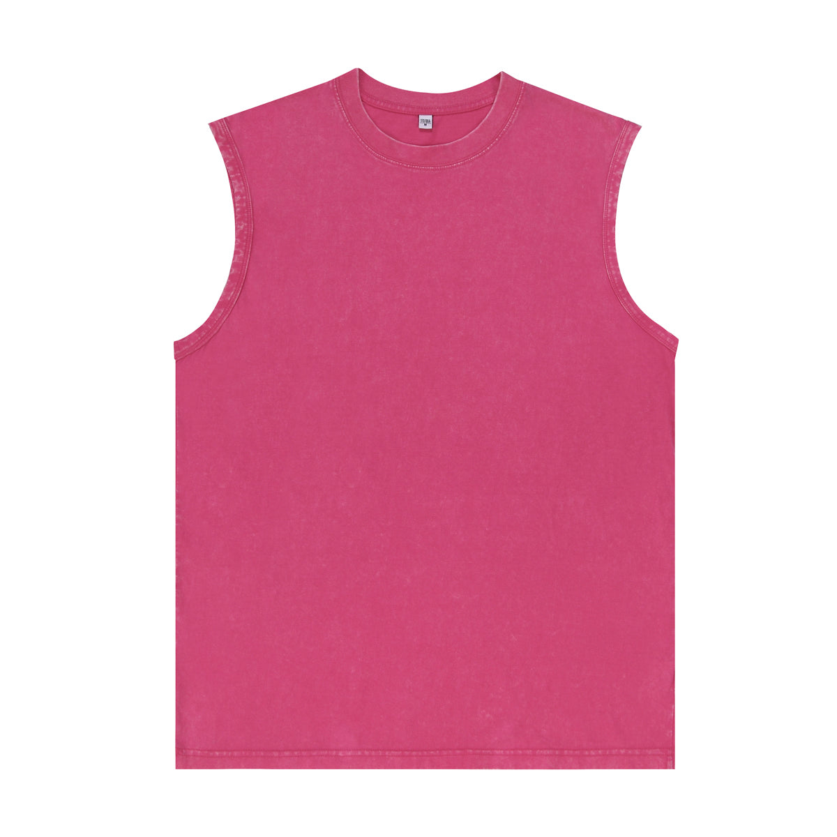 200GSM Vintage Snow Washed Sleeveless Tee - Product Detail View