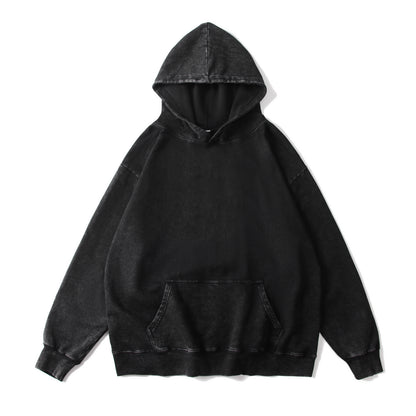 350GSM Oversized Vintage Washed Pullover Hoodie
