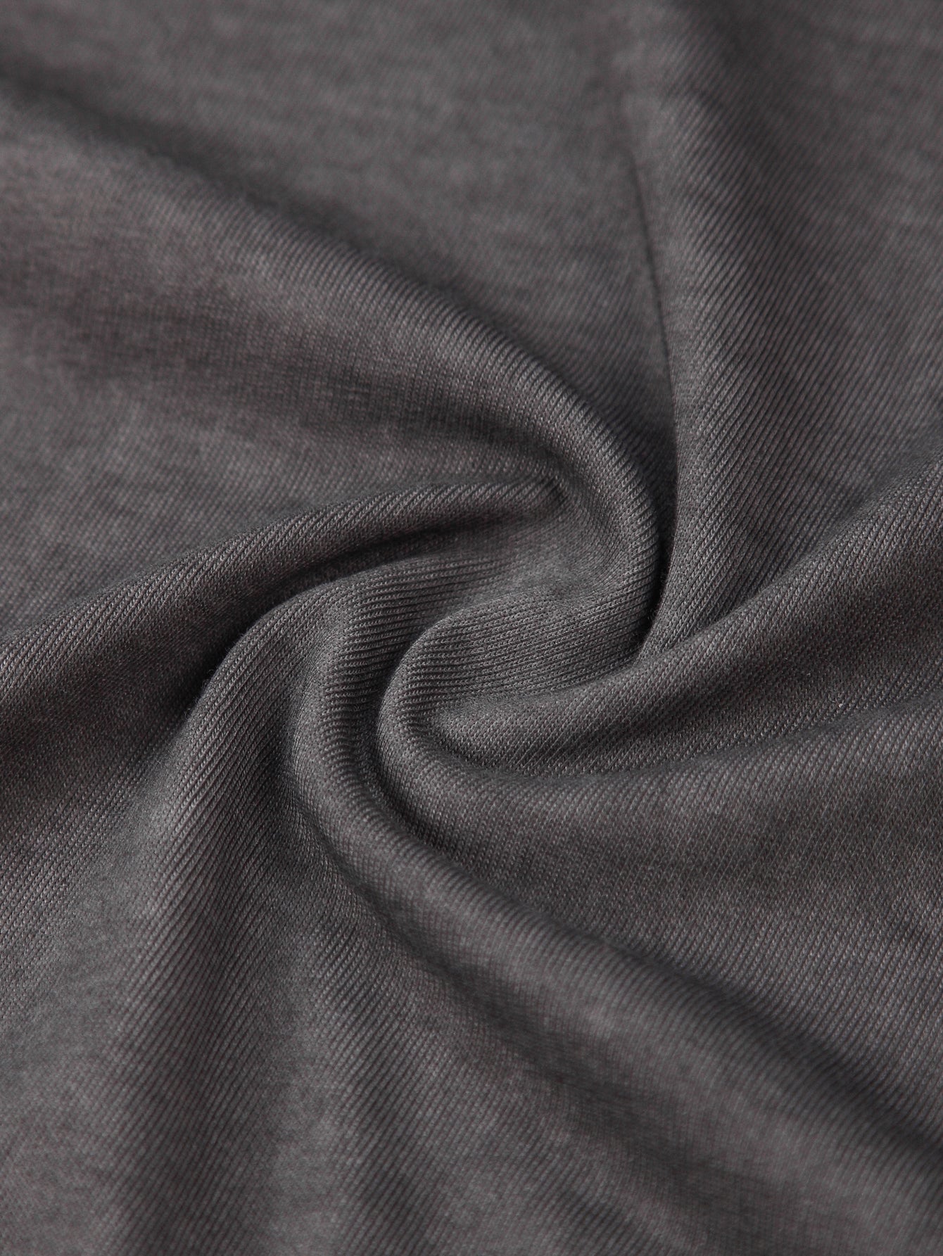 230GSM Ombre Washed Tee - Black Fabric, Stitching and Construction - Detail View