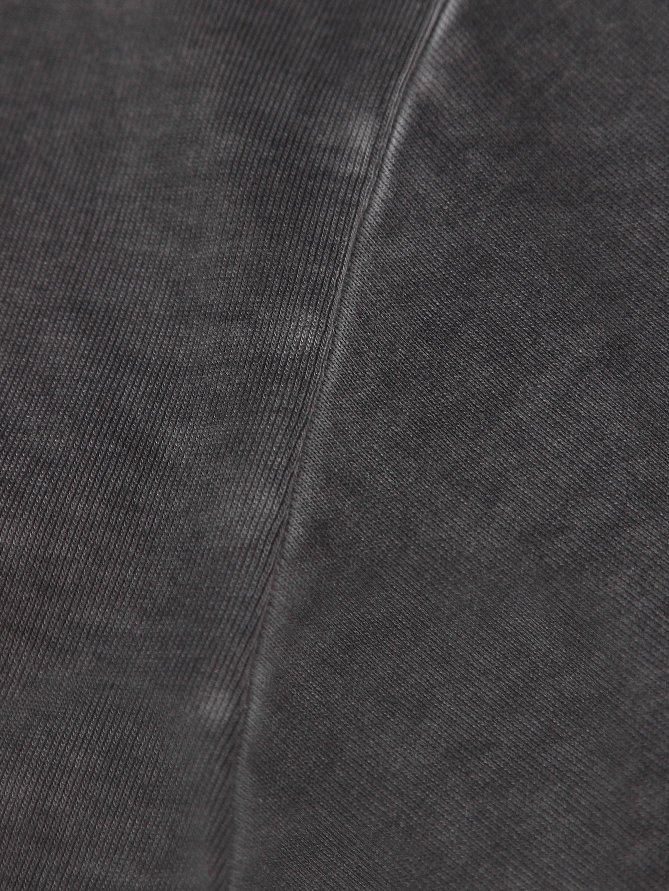 230GSM Ombre Washed Tee - Black Fabric, Stitching and Construction - Detail View
