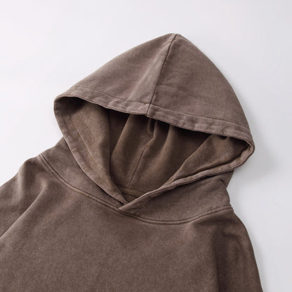 350GSM Oversized Vintage Washed Pullover Hoodie