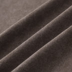 350GSM Snow Washed Pullover Hoodie - Brown Fabric, Stitching and Construction - Detail View