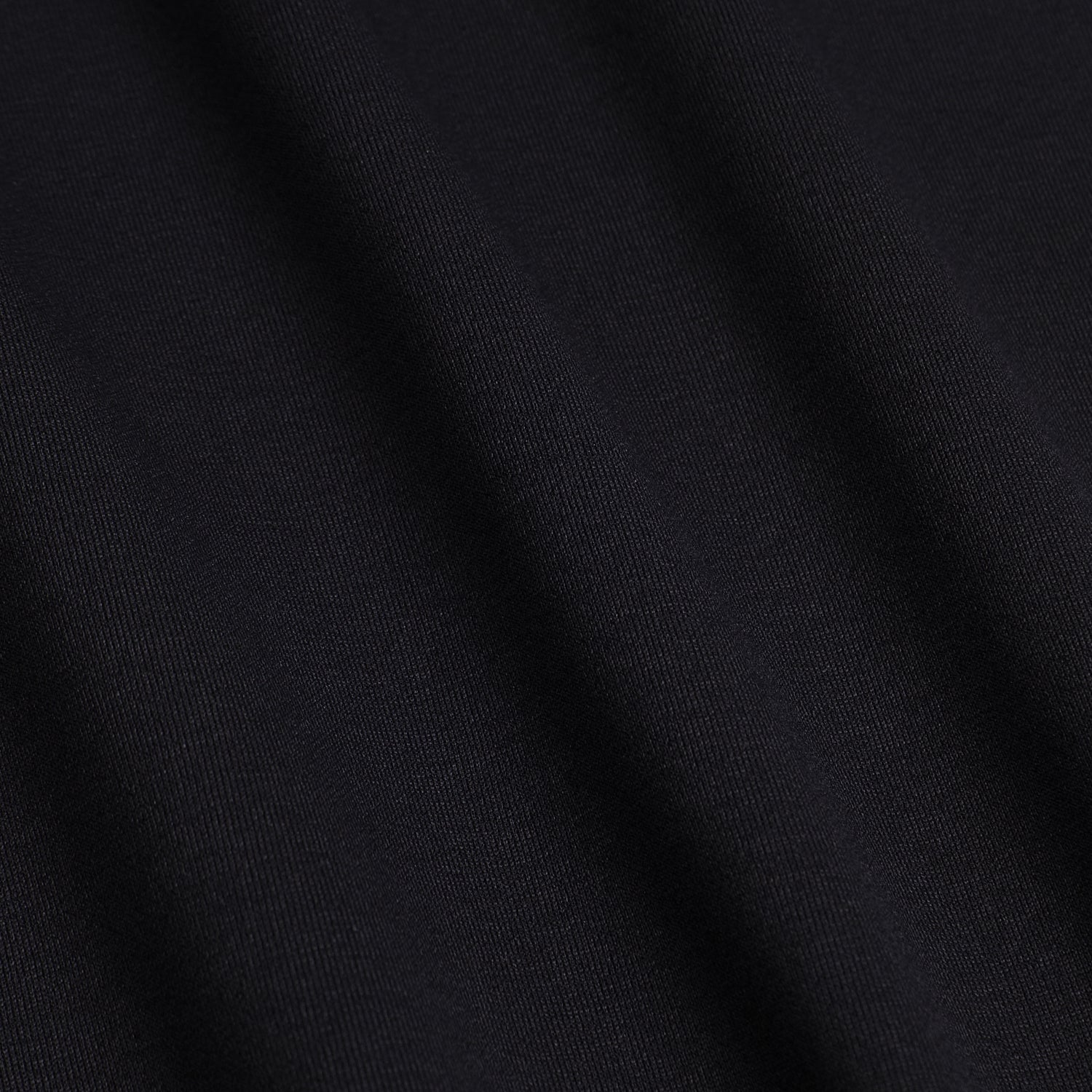 300GSM Solid Color Hoodie - Black Fabric, Stitching and Construction - Detail View