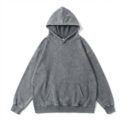 350GSM Oversized Vintage Washed Pullover Hoodie